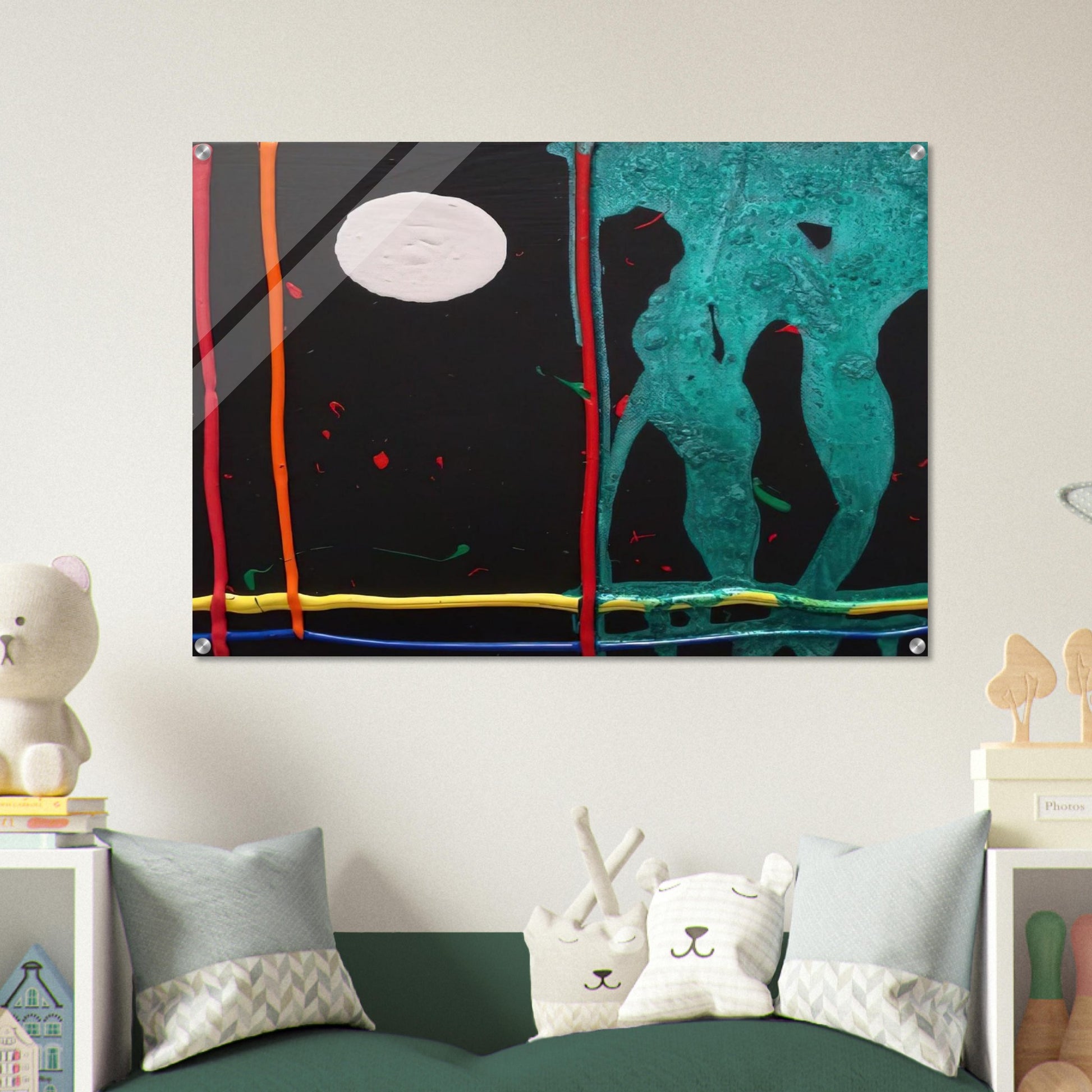 Watching 20-1-07 - 2007 - John Hoyland Acrylic Print - 70x100 cm / 28x40″ inches
