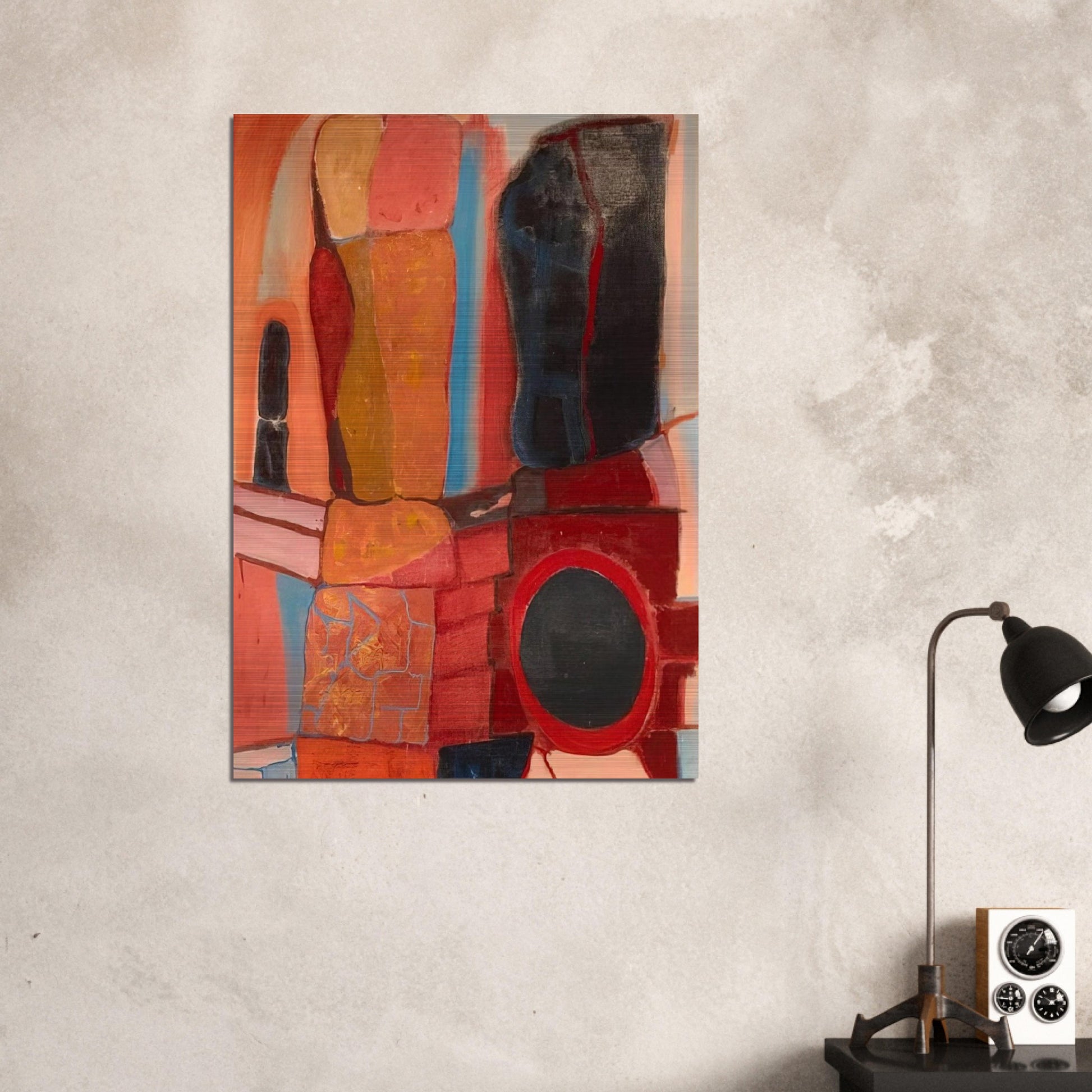 Rock Totems - 1948 - John Ferren Brushed Aluminum Print - 70x100 cm / 28x40 inches | John Ferren Aluminum Print | John Ferren Prints