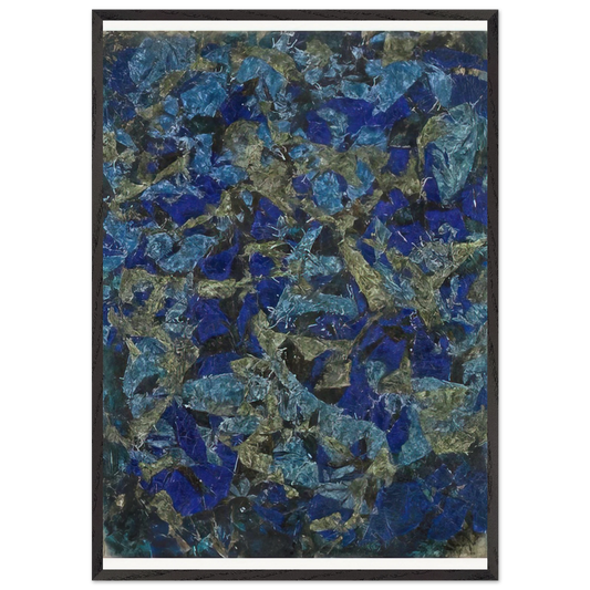 Peinture - 1963 - Simon Hantai 70x100 cm / 28x40 inches Framed Art Print – Black Wooden Frame