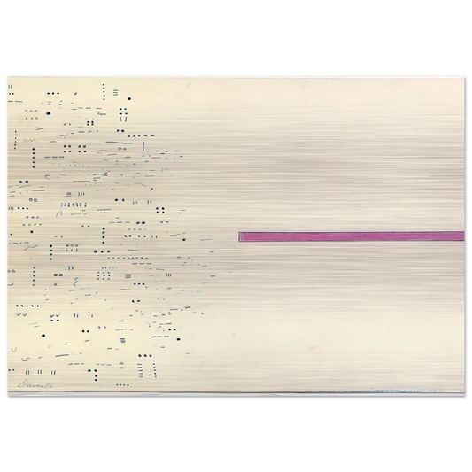 Untitled - 1976 - Gene Davis Brushed Aluminum Print - 70x100 cm / 28x40 inches | Gene Davis Aluminum Print | Gene Davis Prints