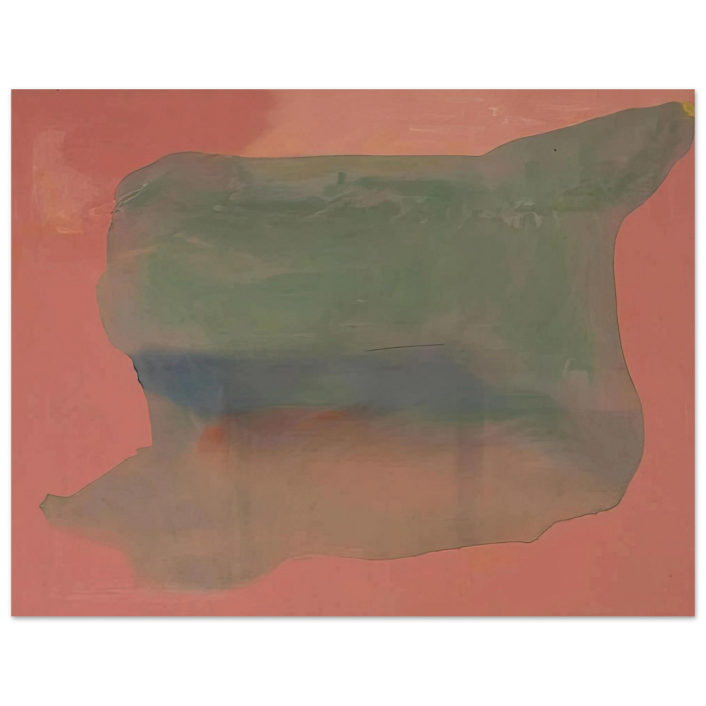 Helen Frankenthaler - Yearning - 1973 Wall art - 40x50 cm / 16x20 inches - Premium Wooden Framed Poster With Fine Art Paper-canvas - White frame