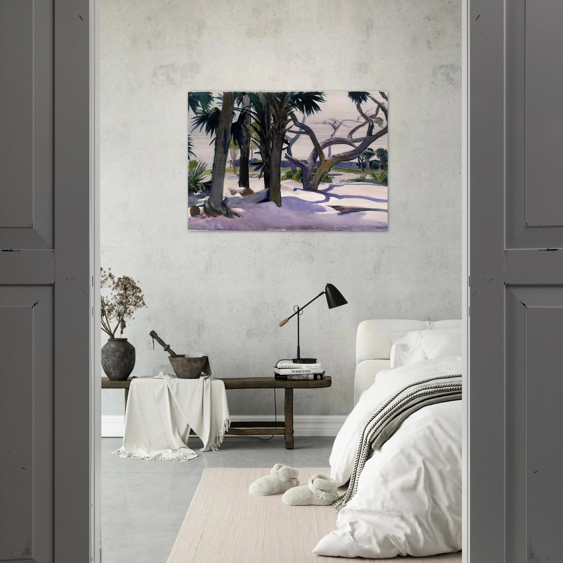 Folly Beach, Charleston, South Carolina - Edward Hopper Brushed Aluminum Print - 70x100 cm / 28x40 inches | Edward Hopper Aluminum Print | Edward Hopper Prints