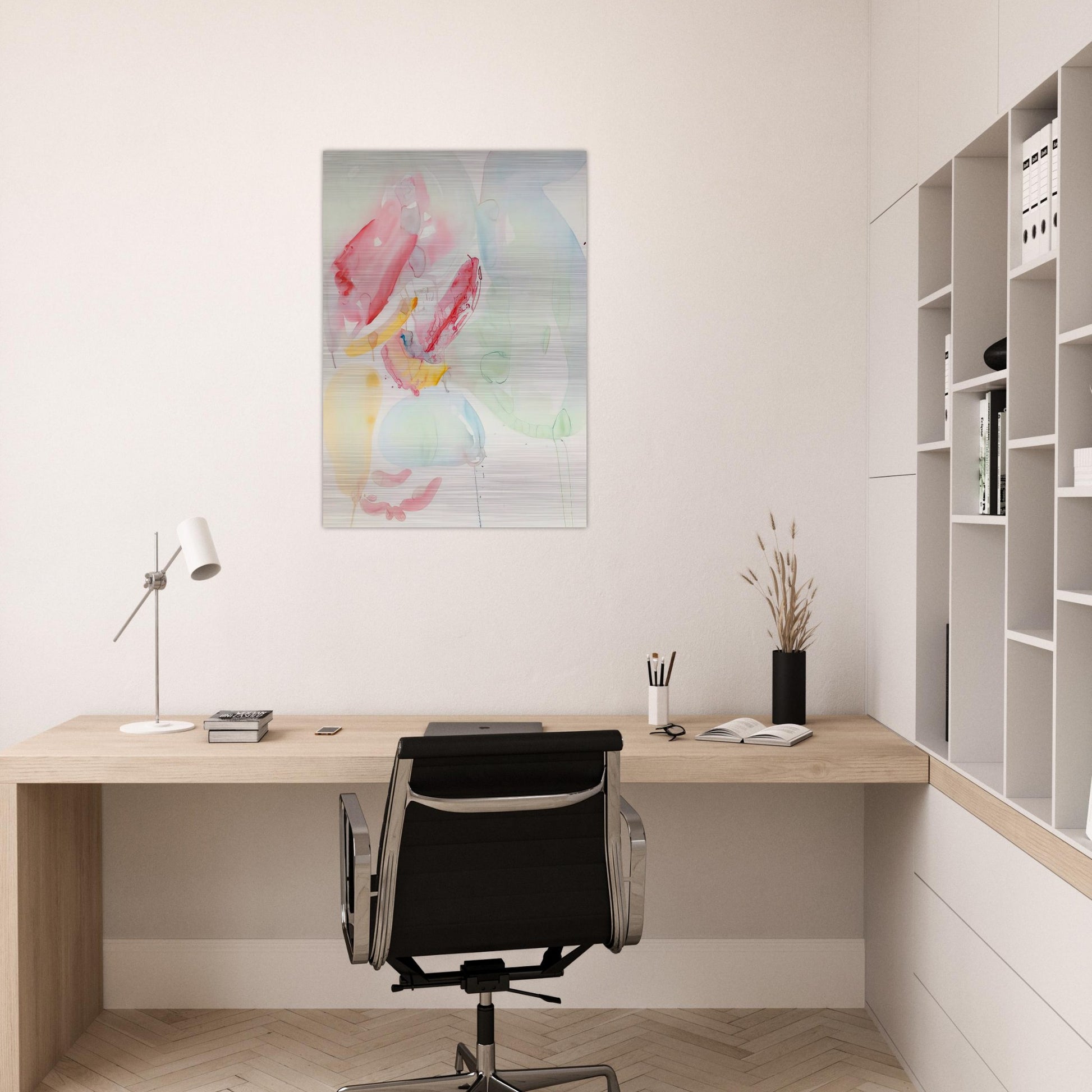 Sketch - Sam Francis Brushed Aluminum Print - 70x100 cm / 28x40 inches | Sam Francis Aluminum Print | Sam Francis Prints