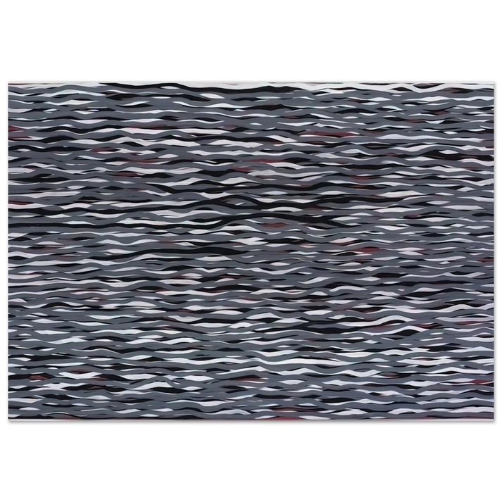 Horizontal Lines of Color - Sol LeWitt Brushed Aluminum Print - 70x100 cm / 28x40 inches | Sol LeWitt Aluminum Print | Sol LeWitt Prints