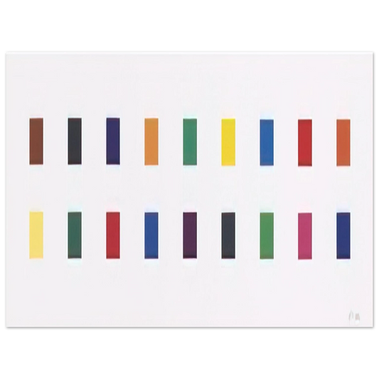 Ellsworth Kelly - 18 Colors  Cincinnati   75x100 cm / 30x40inches Fine Art Poster
