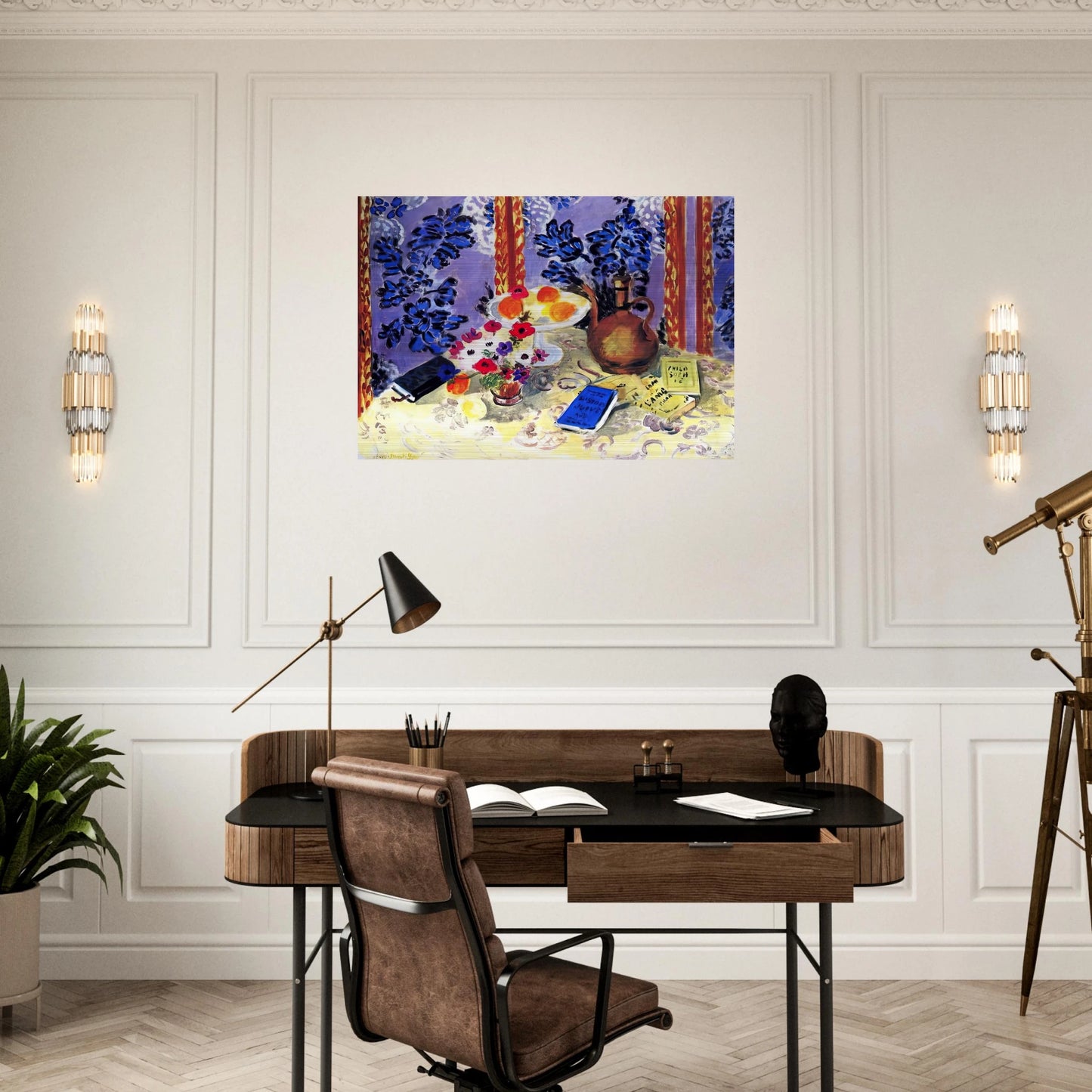 STILL LIFE HISTOIRES JUIVES 1924 - Henri Matisse Brushed Aluminum Print - 70x100 cm / 28x40 inches | Henri Matisse Aluminum Print | Henri Matisse Prints
