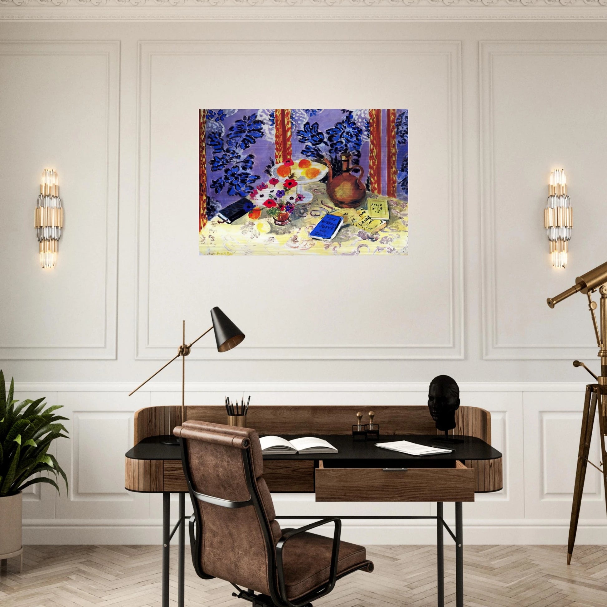 STILL LIFE HISTOIRES JUIVES 1924 - Henri Matisse Brushed Aluminum Print - 70x100 cm / 28x40 inches | Henri Matisse Aluminum Print | Henri Matisse Prints