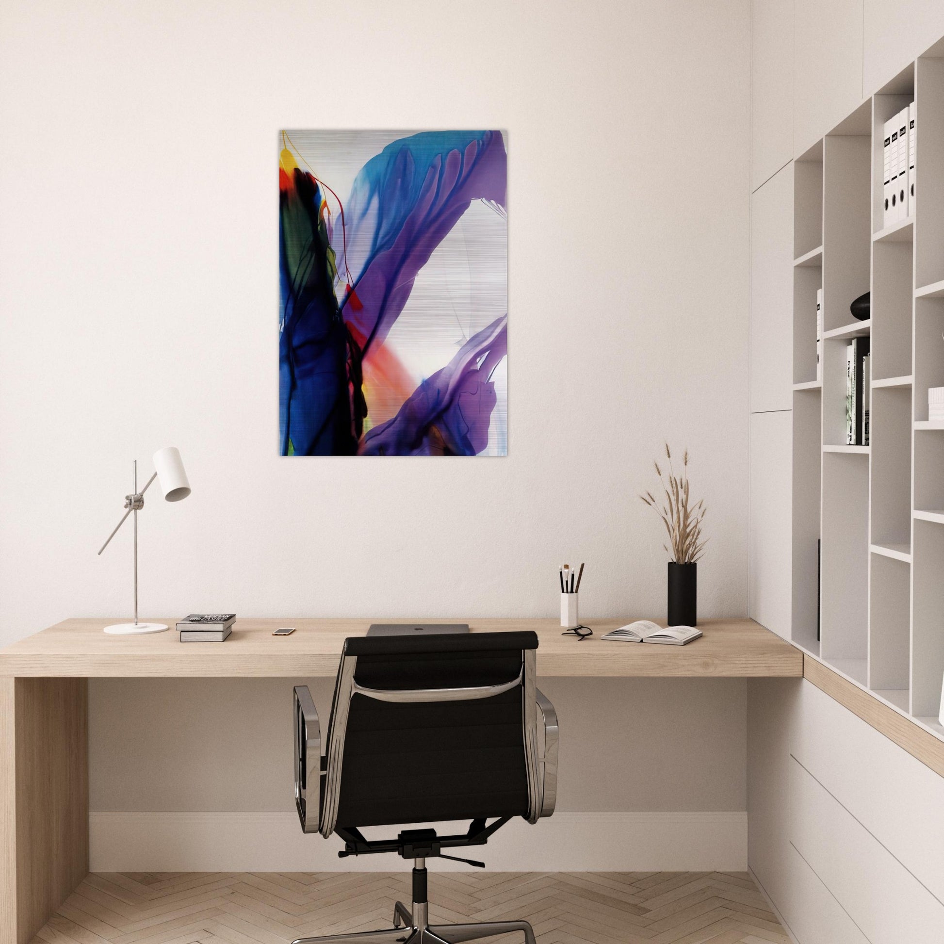 Phenomena Yonder Near - 1964 - Paul Jenkins Brushed Aluminum Print - 70x100 cm / 28x40 inches | Paul Jenkins Aluminum Print | Paul Jenkins Prints