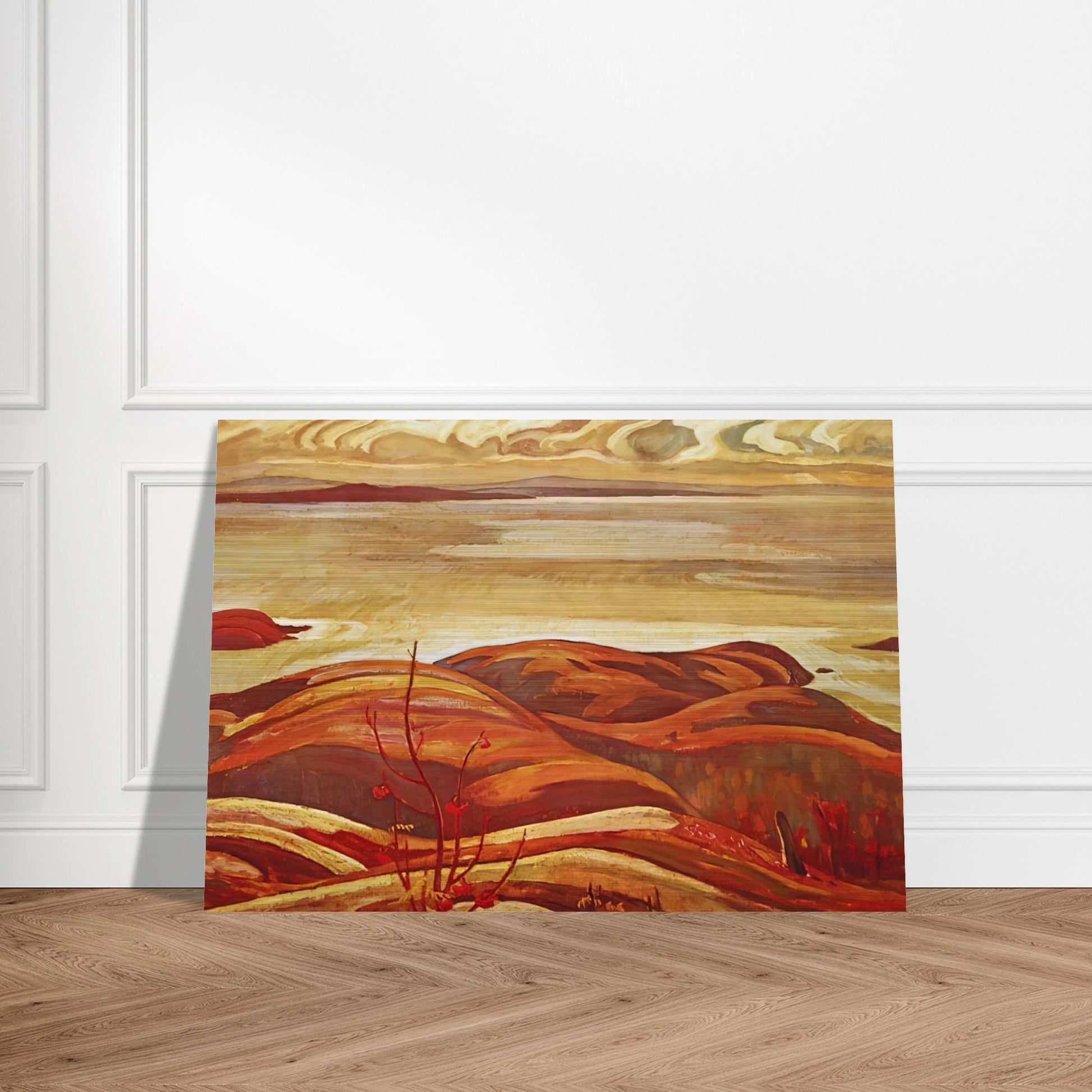 North Shore, Lake Superior - 1926 - A.Y. Jackson Brushed Aluminum Print - 70x100 cm / 28x40 inches | A.Y. Jackson Aluminum Print | A.Y. Jackson Prints