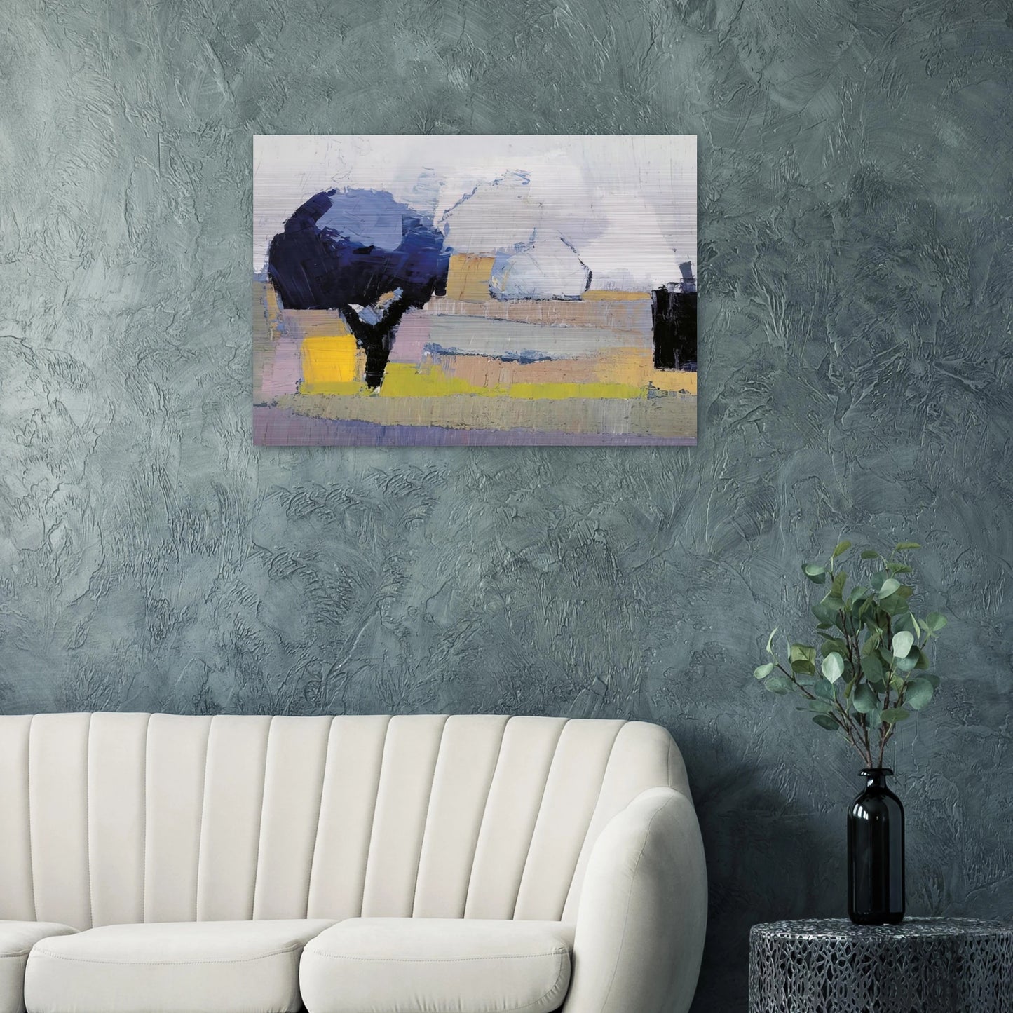 Paysage de Provence - Art Informel - Nicolas de Stael Brushed Aluminum Print - 70x100 cm / 28x40 inches | Nicolas de Stael Aluminum Print | Nicolas de Stael Prints