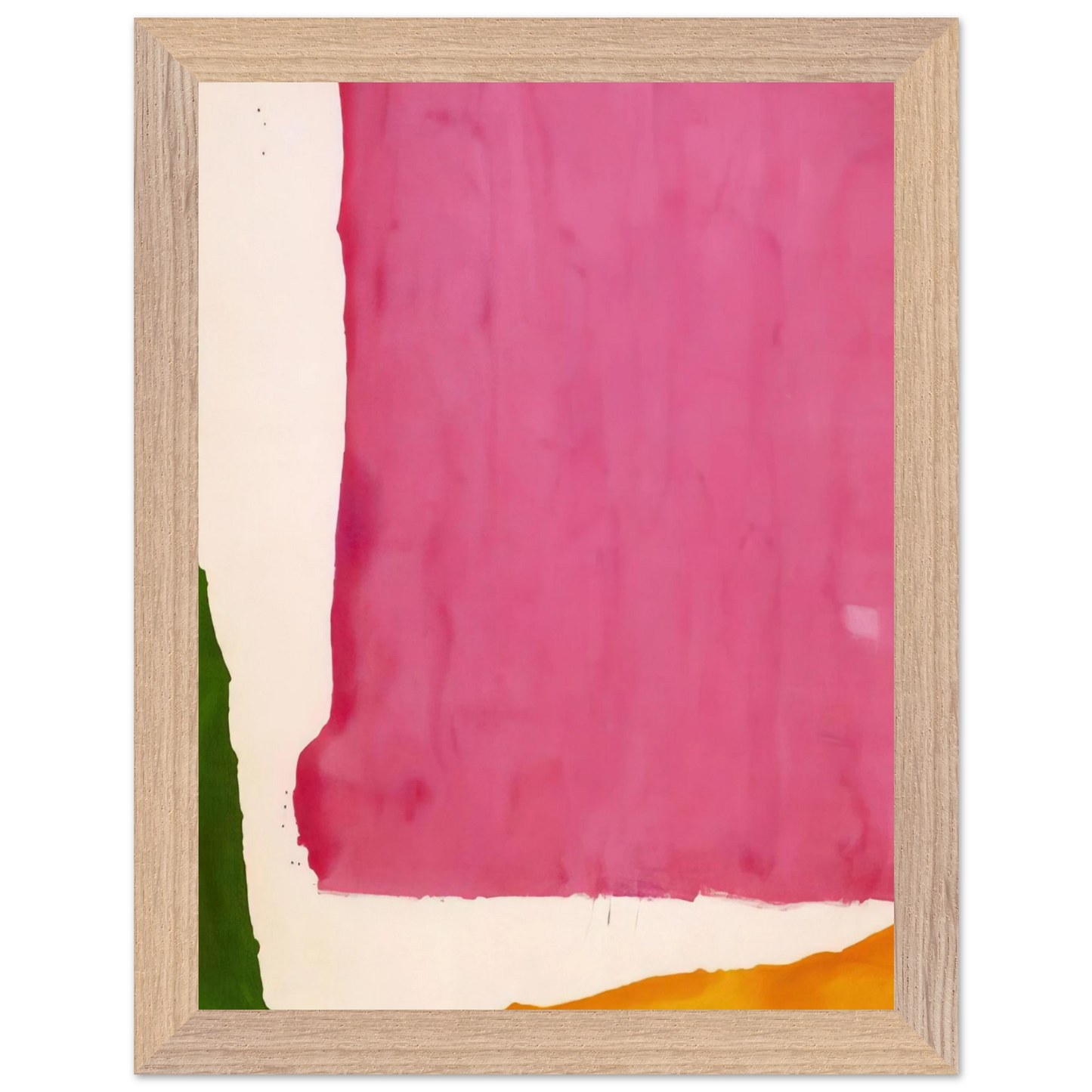 Helen Frankenthaler - Mauve District - 1966 Wall art - 20x25 cm / 8x10 inches - Premium Wooden Framed Poster With Fine Art Paper-canvas - Wood frame