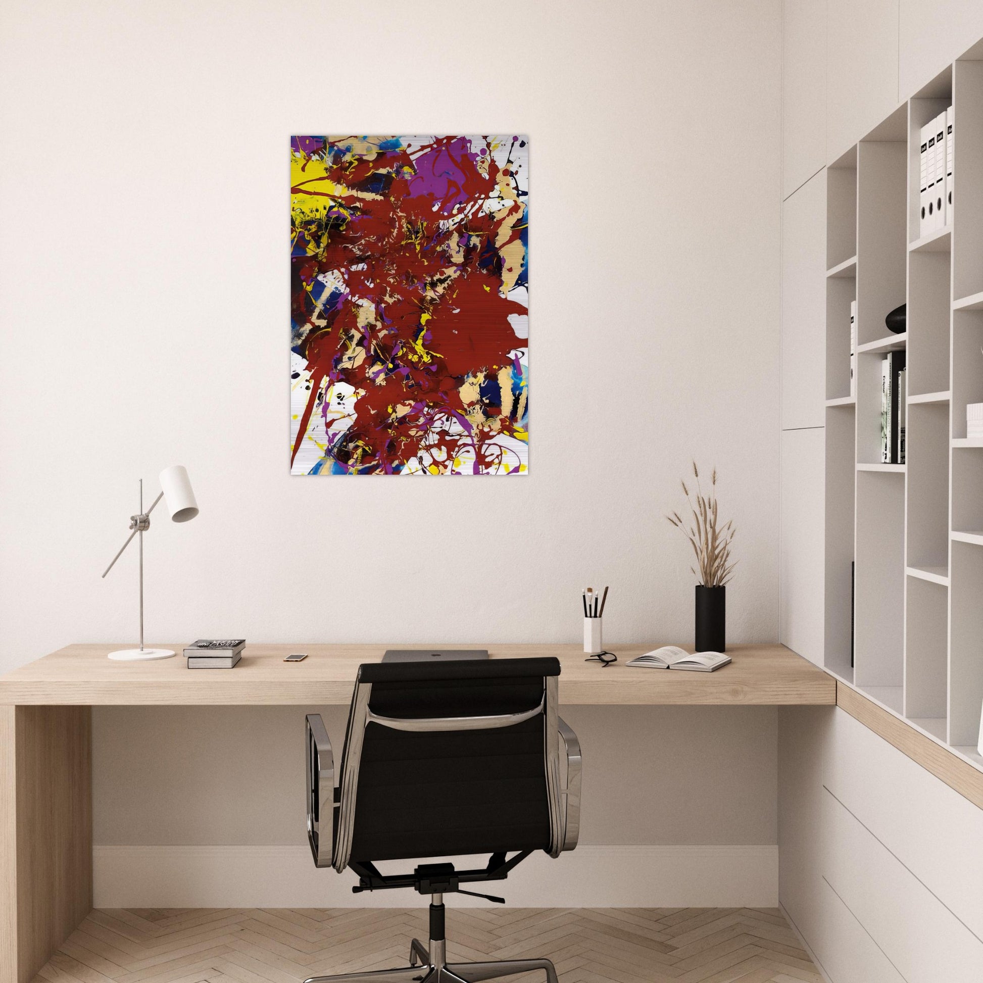 Untitled  SFP94-99  SFF 1781  - Sam Francis Brushed Aluminum Print - 70x100 cm / 28x40 inches | Sam Francis Aluminum Print | Sam Francis Prints