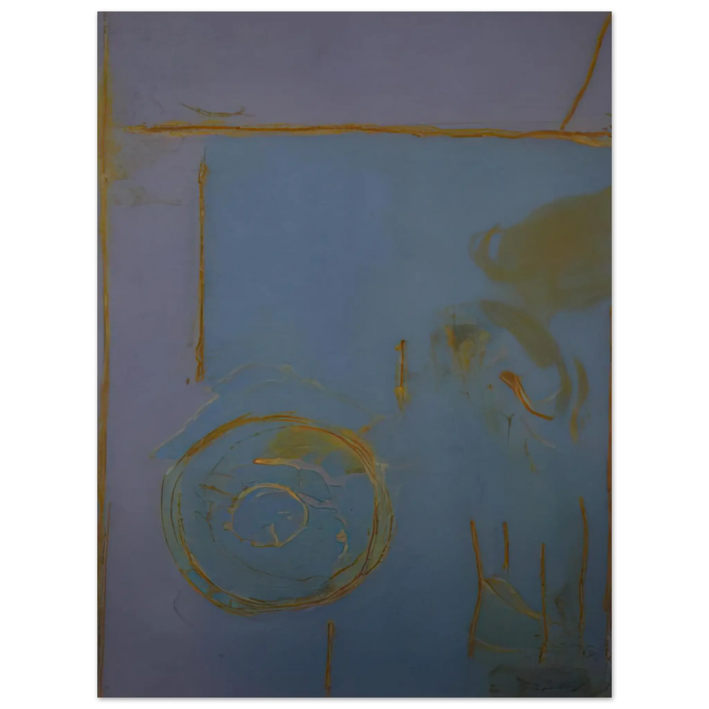 Helen Frankenthaler - Guadalupe - 1989 Wall art - 60x80 cm / 24x32 Inches - Premium Wooden Framed Poster With Fine Art Paper - Wood frame