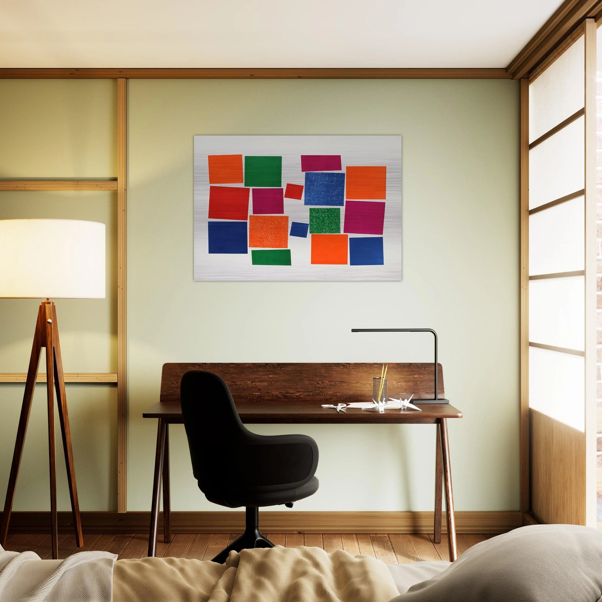 Untitled V - 1967 - Piero Dorazio Brushed Aluminum Print - 70x100 cm / 28x40 inches | Piero Dorazio Aluminum Print | Piero Dorazio Prints