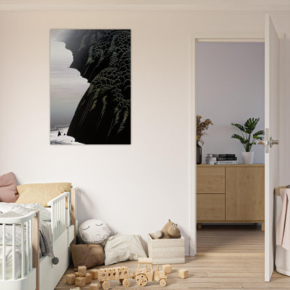 California Coast - Eyvind Earle Brushed Aluminum Print - 70x100 cm / 28x40 inches | Eyvind Earle Aluminum Print | Eyvind Earle Prints