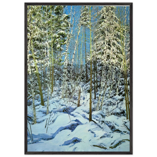 Shadow - Contemporary Realism - Neil Welliver 70x100 cm / 28x40 inches Framed Art Print – Black Wooden Frame
