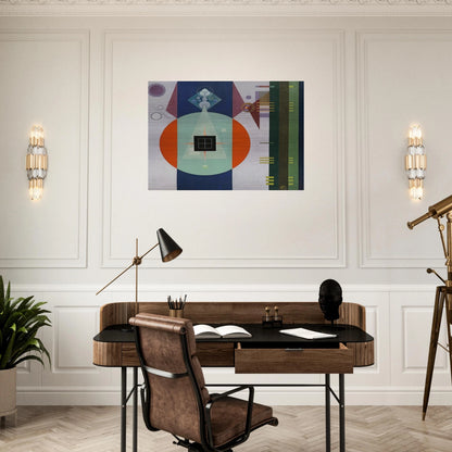 DARK SQUARE 1938 - Rudolf Bauer Brushed Aluminum Print - 70x100 cm / 28x40 inches | Rudolf Bauer Aluminum Print | Rudolf Bauer Prints