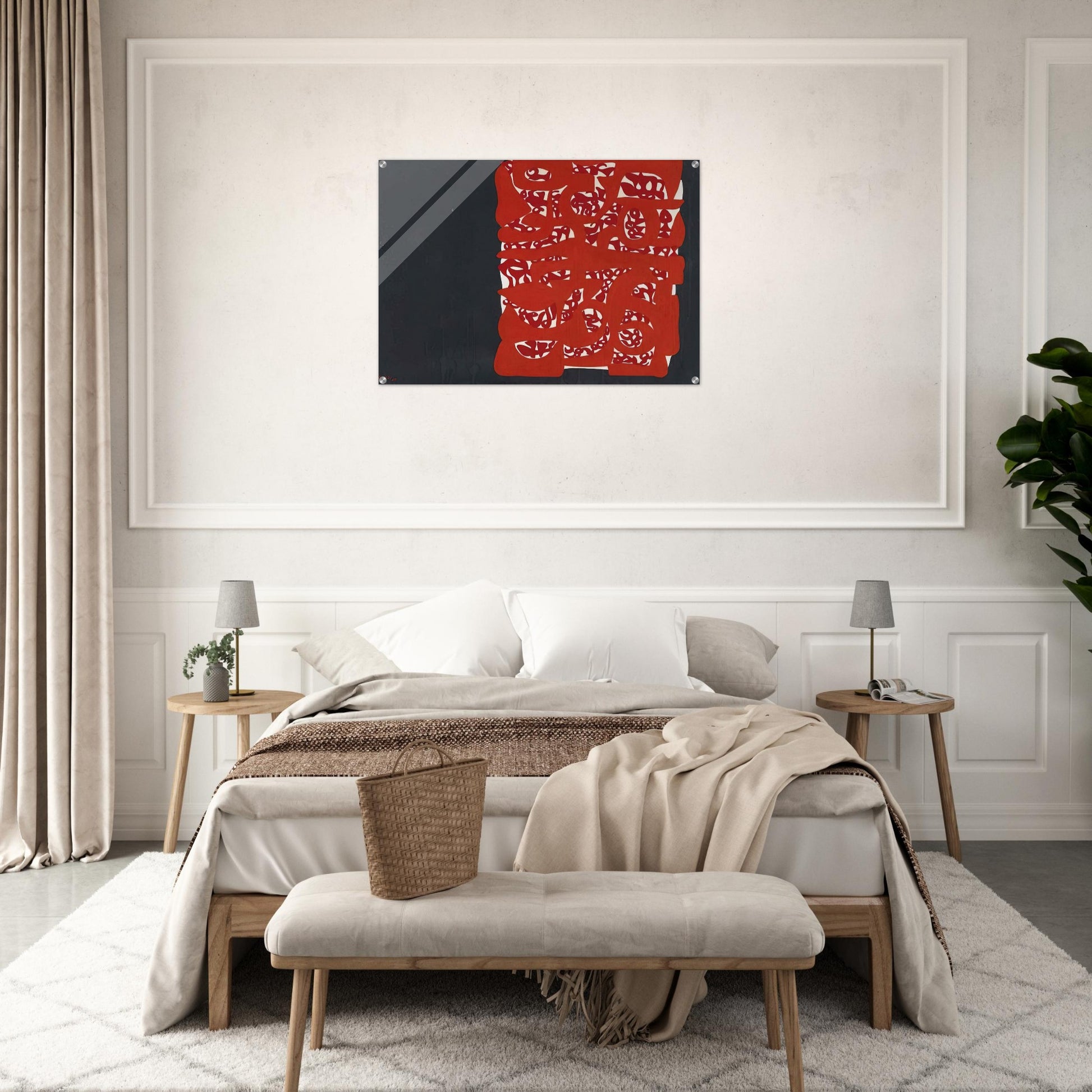 Rettangolo rosso - 1960 - Carla Accardi Acrylic Print - 70x100 cm / 28x40″ inches
