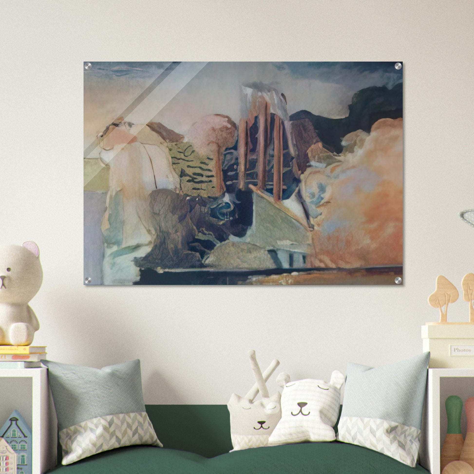 unknow ntitle - Lyrical Abstraction - Menez Acrylic Print - 70x100 cm / 28x40″ inches