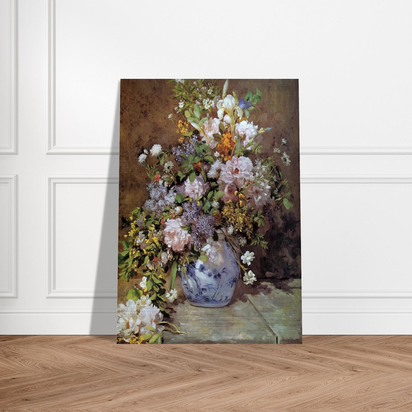 Spring Bouquet - Pierre-Auguste Renoir Brushed Aluminum Print - 70x100 cm / 28x40 inches | Pierre-Auguste Renoir Aluminum Print | Pierre-Auguste Renoir Prints