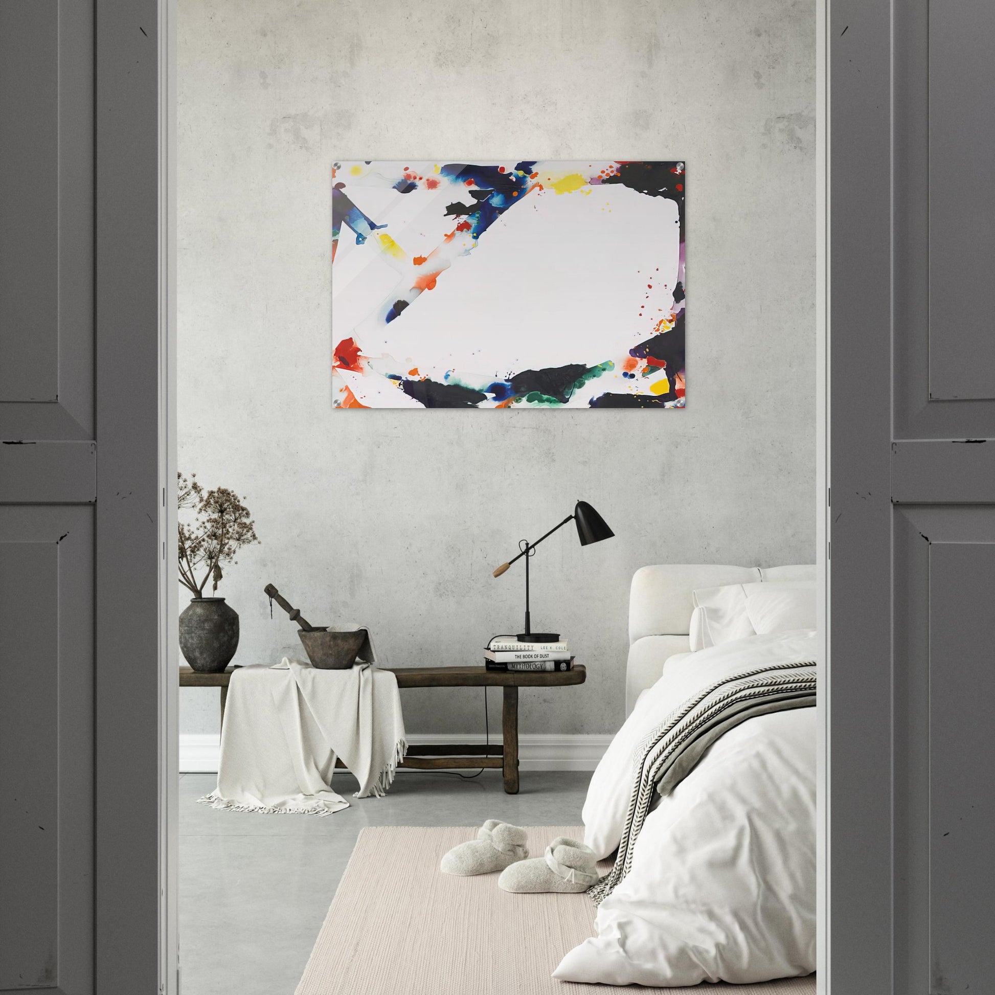 Angel Trails - Sam Francis Acrylic Print - 70x100 cm / 28x40″ inches | Sam Francis Wall Art | Sam Francis Prints