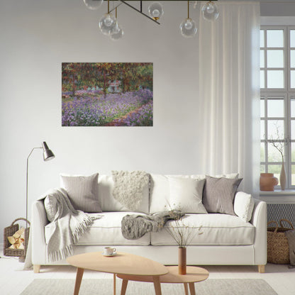 Irises in Monet's Garden - claude monet Brushed Aluminum Print - 70x100 cm / 28x40 inches | claude monet Aluminum Print | claude monet Prints