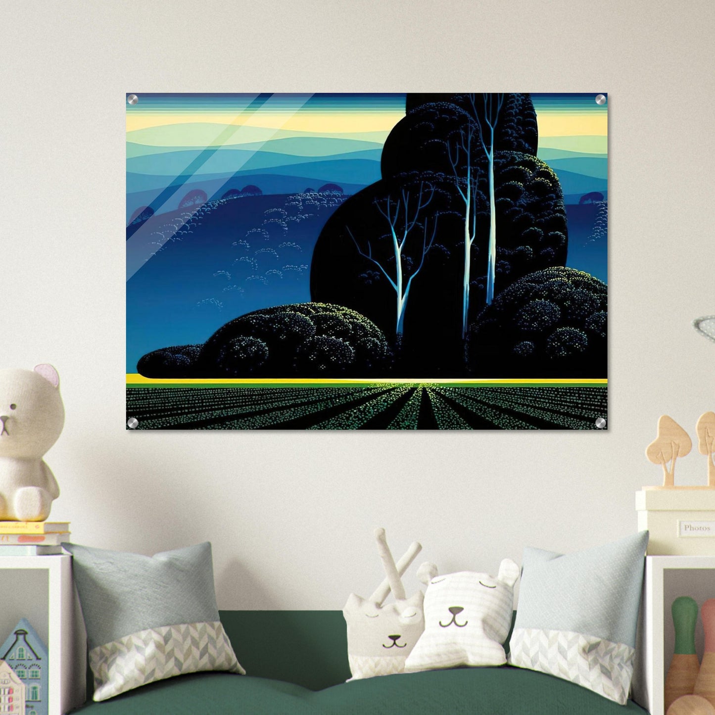 Even Tide - Eyvind Earle Acrylic Print - 70x100 cm / 28x40″ inches