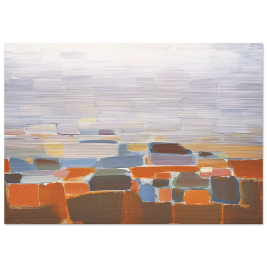 Ciel - Art Informel - Nicolas de Stael Brushed Aluminum Print - 70x100 cm / 28x40 inches | Nicolas de Stael Aluminum Print | Nicolas de Stael Prints