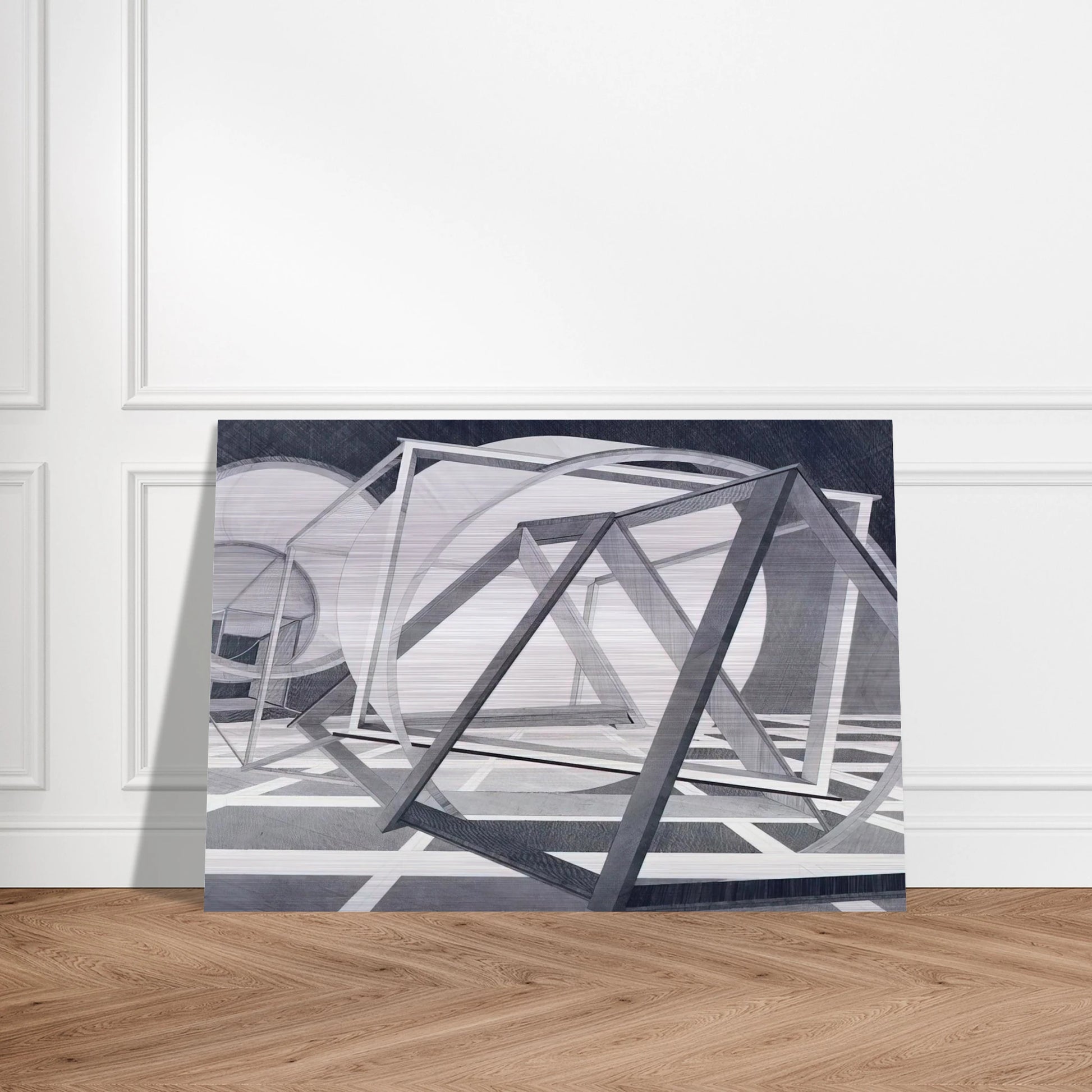 Straits of Malacca - Al Held Brushed Aluminum Print - 70x100 cm / 28x40 inches | Al Held Aluminum Print | Al Held Prints