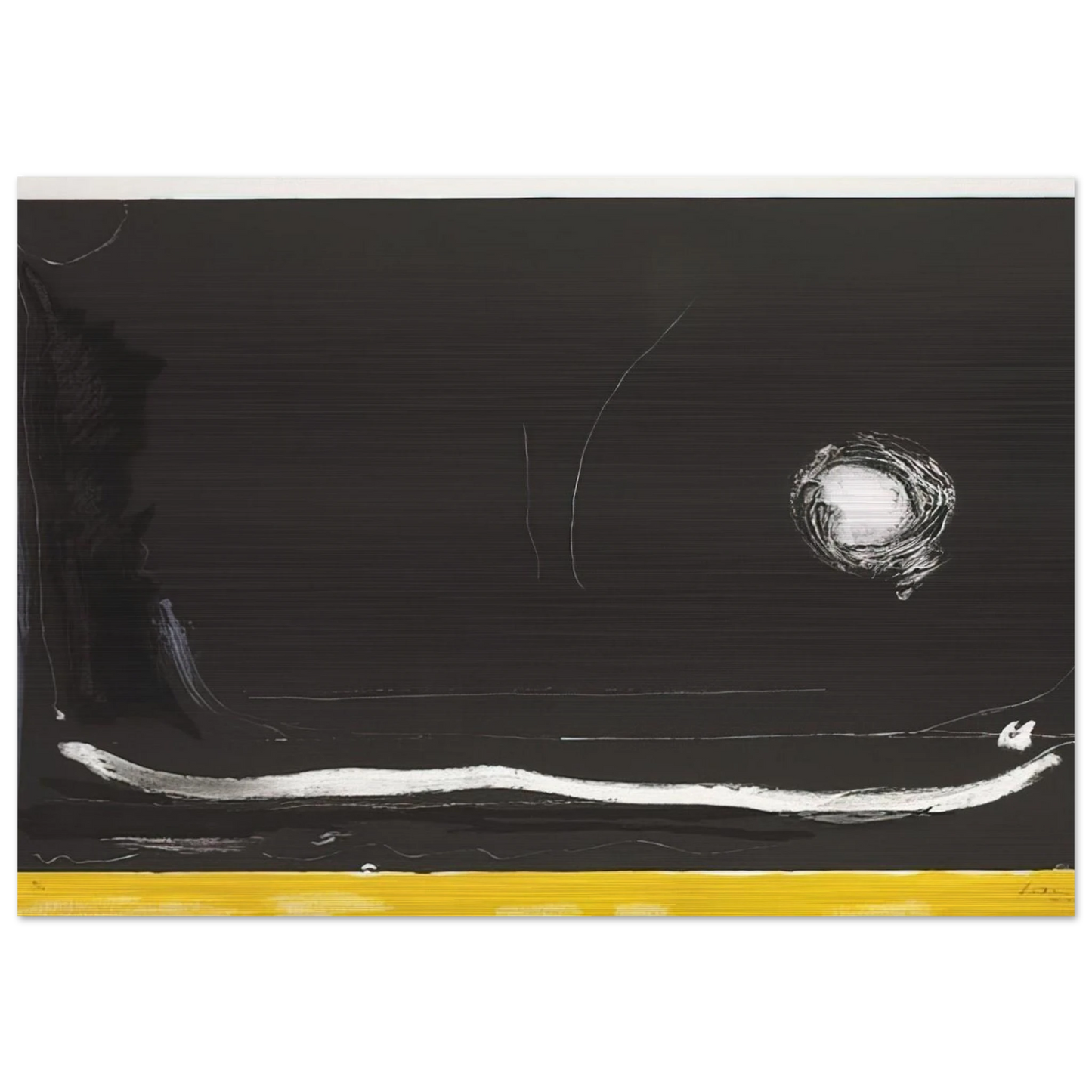 Yellow Jack - 1985 - Helen Frankenthaler Brushed Aluminum Print - 70x100 cm / 28x40 inches | Helen Frankenthaler Aluminum Print | Helen Frankenthaler Prints