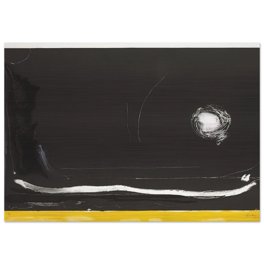 Yellow Jack - 1985 - Helen Frankenthaler Brushed Aluminum Print - 70x100 cm / 28x40 inches | Helen Frankenthaler Aluminum Print | Helen Frankenthaler Prints