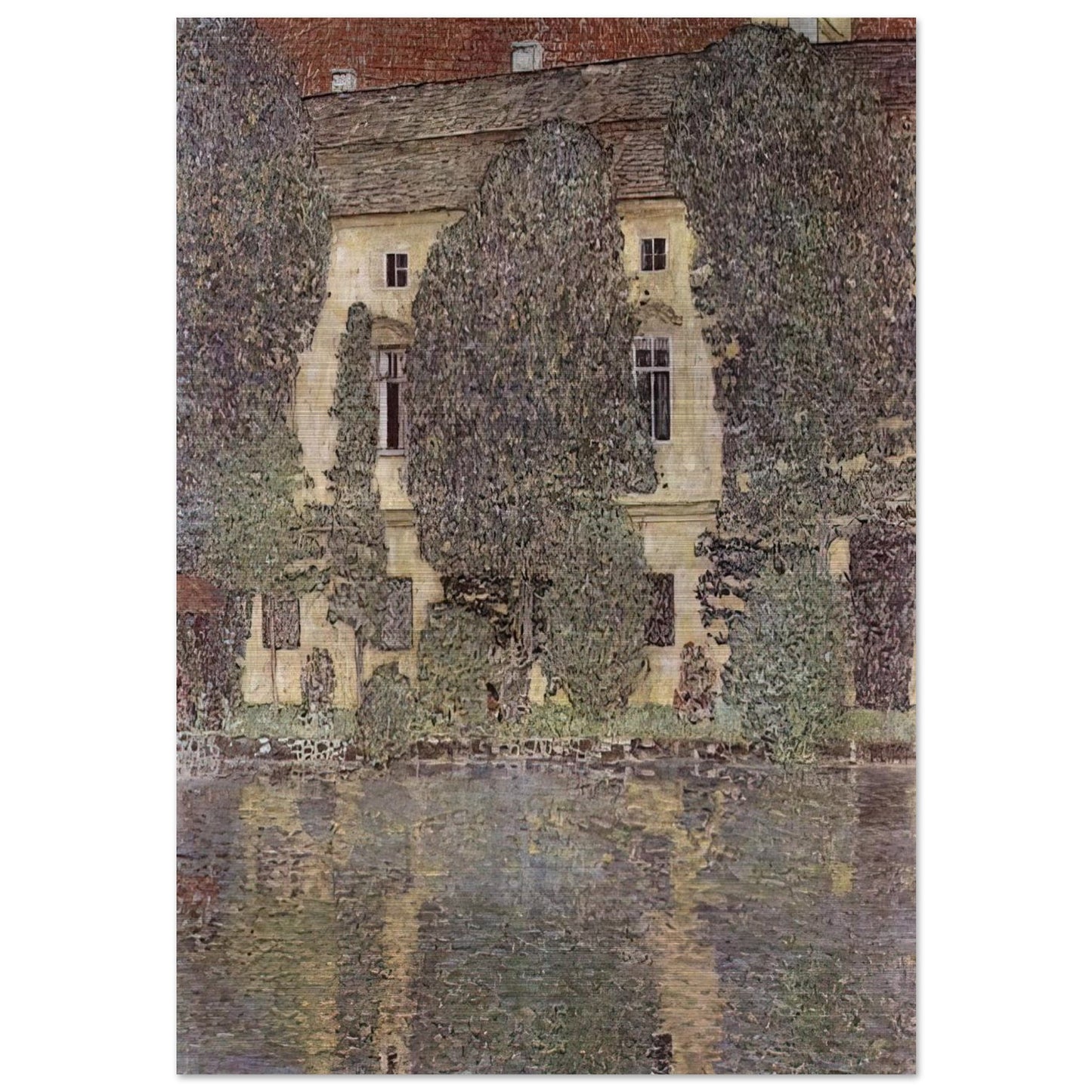 THE SCHLOSS KAMMER ON THE ATTERSEE III 1910 - Gustav Klimt Brushed Aluminum Print - 70x100 cm / 28x40 inches | Gustav Klimt Aluminum Print | Gustav Klimt Prints