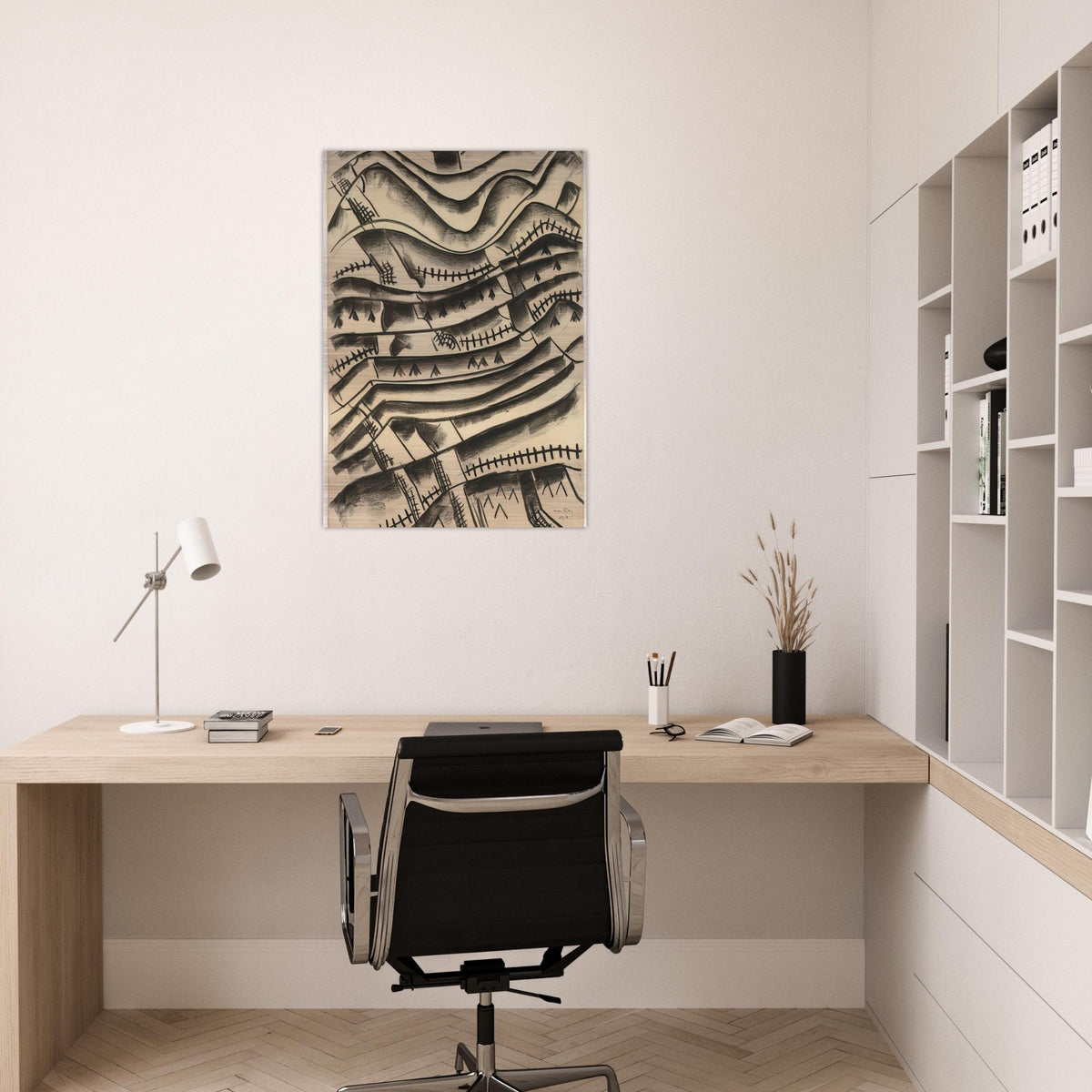 RIDGEFIELD LANDSCAPE - Man Ray Brushed Aluminum Print - 70x100 cm / 28x40 inches | Man Ray Aluminum Print | Man Ray Prints