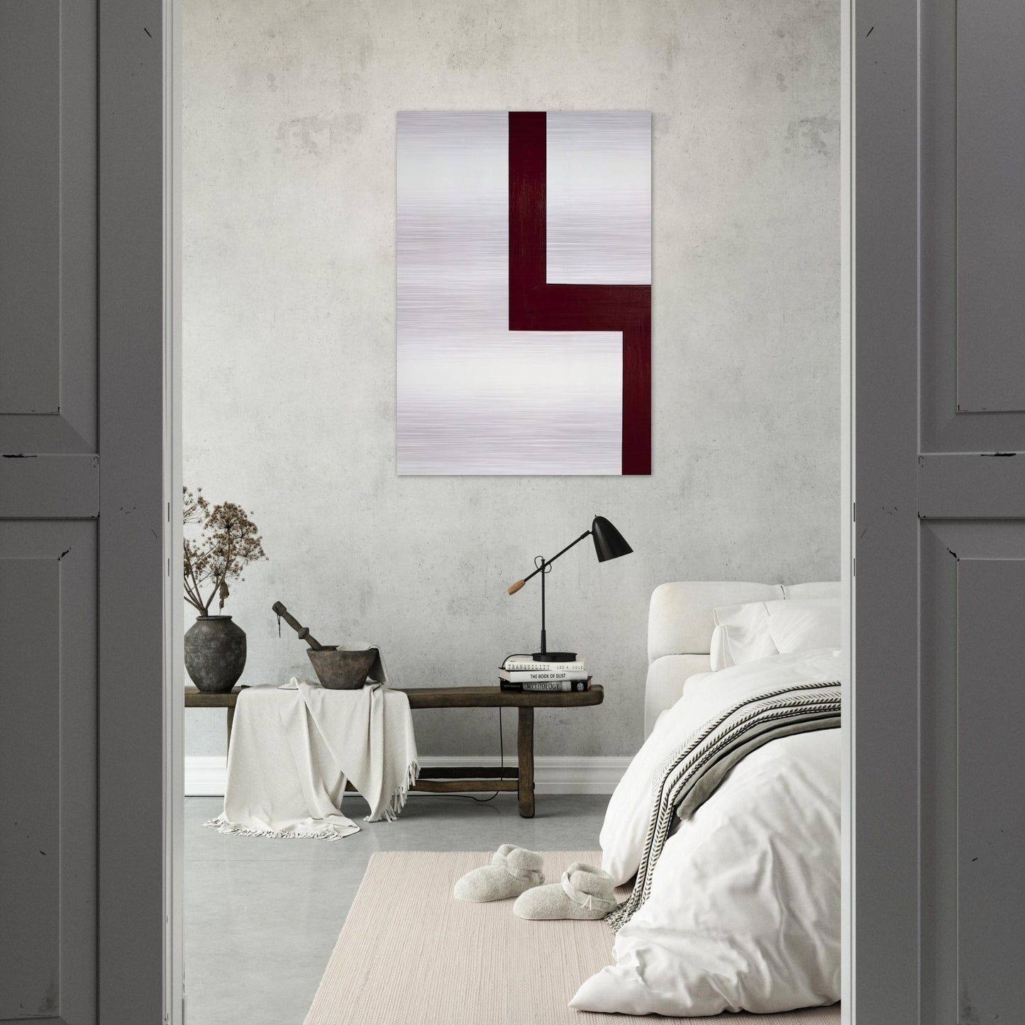 Acracropolis - Al Held Brushed Aluminum Print - 70x100 cm / 28x40 inches | Al Held Aluminum Print | Al Held Prints