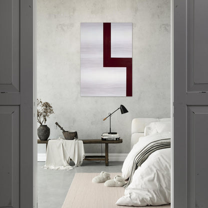 Acracropolis - Al Held Brushed Aluminum Print - 70x100 cm / 28x40 inches | Al Held Aluminum Print | Al Held Prints