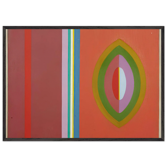 Quiet - 1965 - John Ferren 70x100 cm / 28x40 inches Framed Art Print – Black Wooden Frame