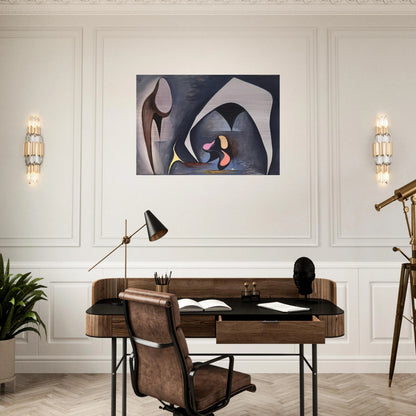 Magical Forms - 1945 - Lorser Feitelson Brushed Aluminum Print - 70x100 cm / 28x40 inches | Lorser Feitelson Aluminum Print | Lorser Feitelson Prints