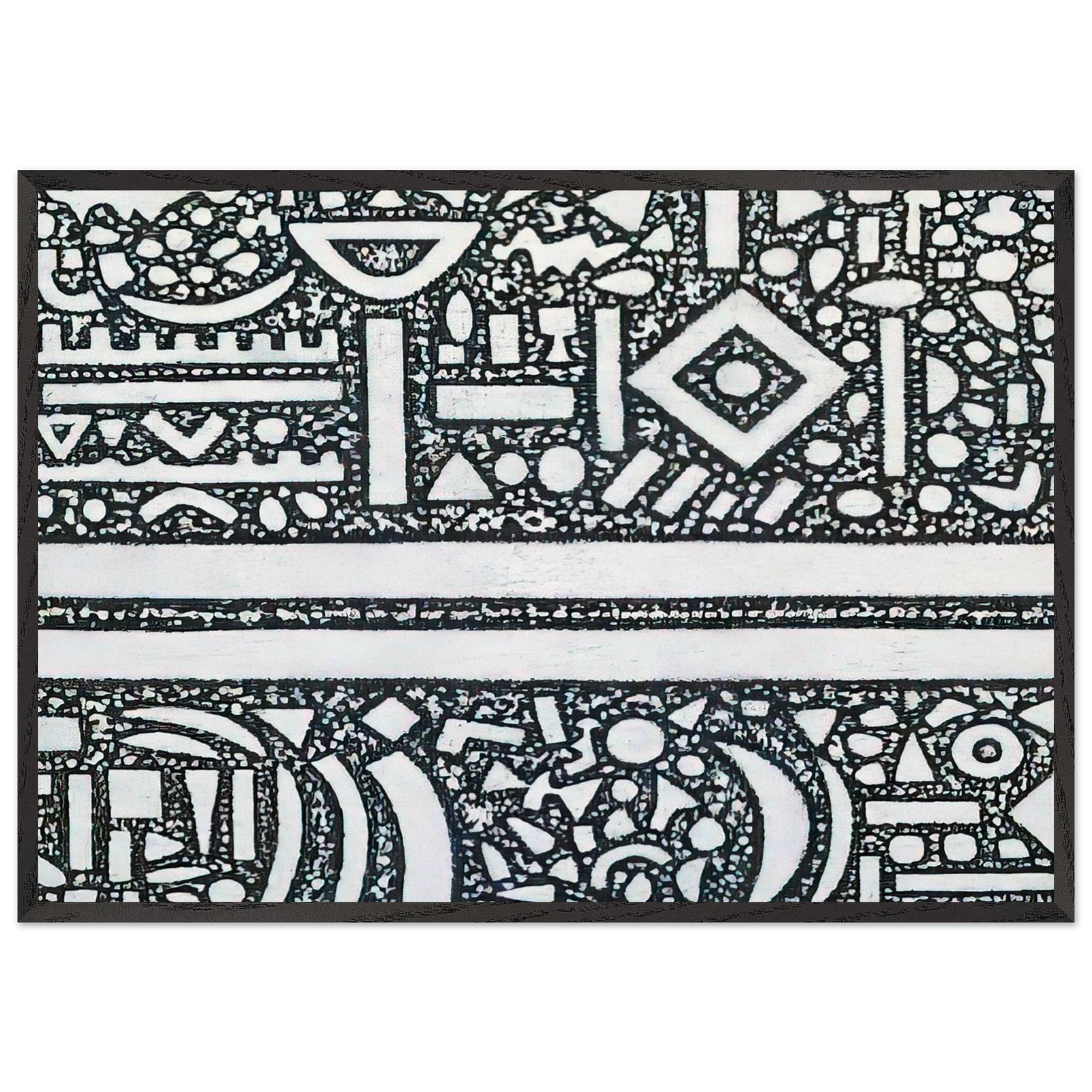 From the Edge of Darkness - Richard Pousette-Dart 70x100 cm / 28x40 inches Framed Art Print – Black Wooden Frame