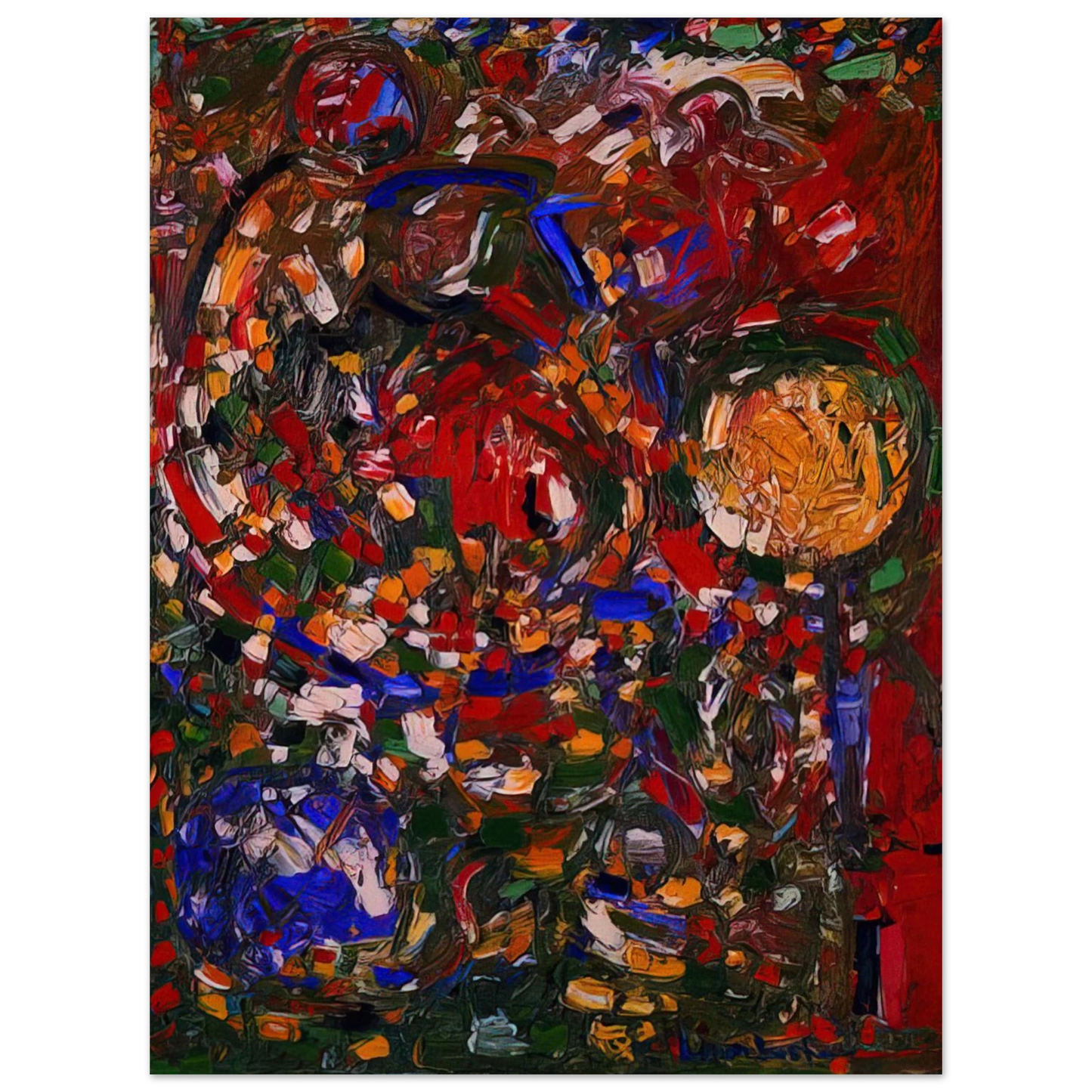 Hans Hofmann - The Garden  75x100 cm / 30x40inches Fine Art Poster
