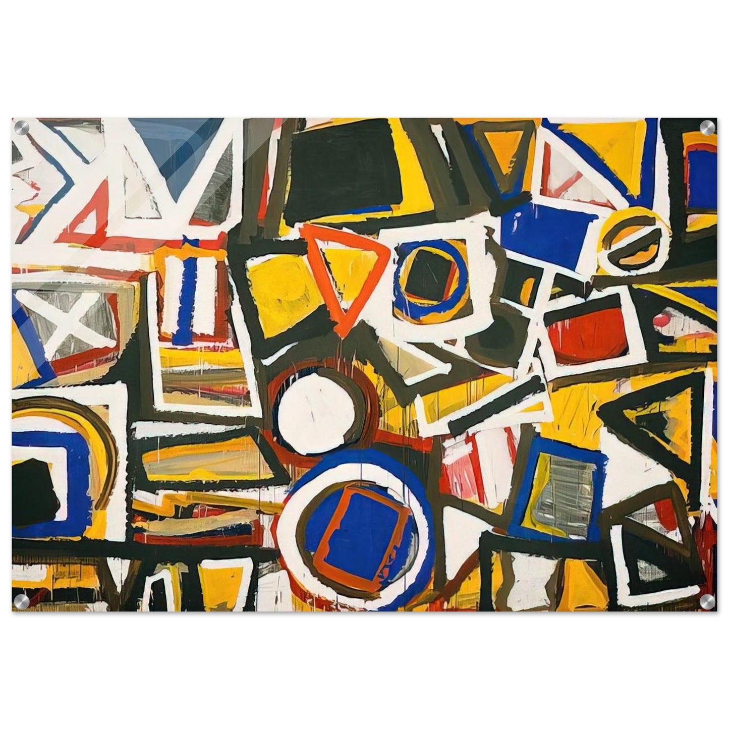 Taxi Cab II - Al Held Acrylic Print - 70x100 cm / 28x40″ inches