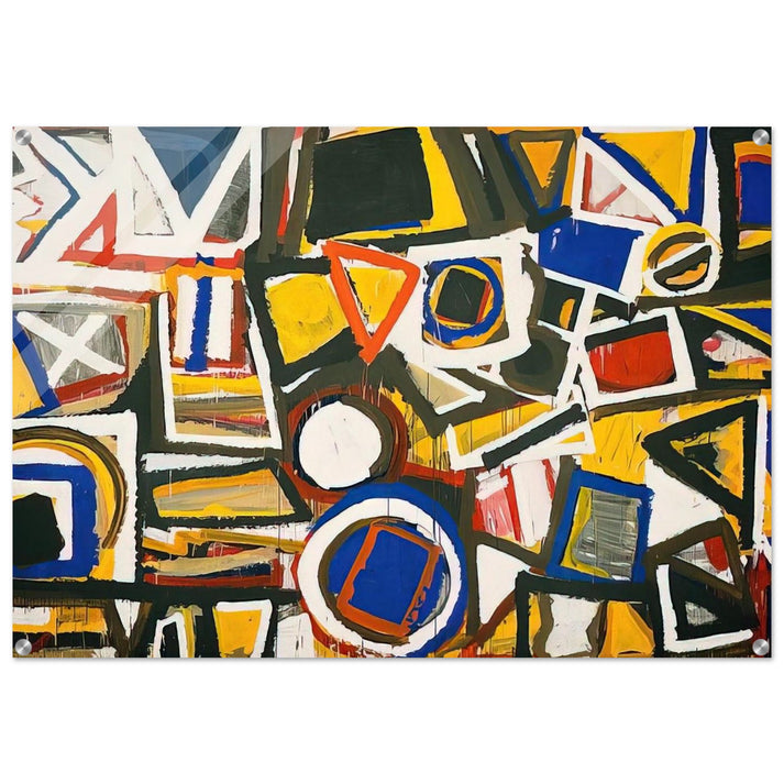 Taxi Cab II - Al Held Acrylic Print - 70x100 cm / 28x40″ inches