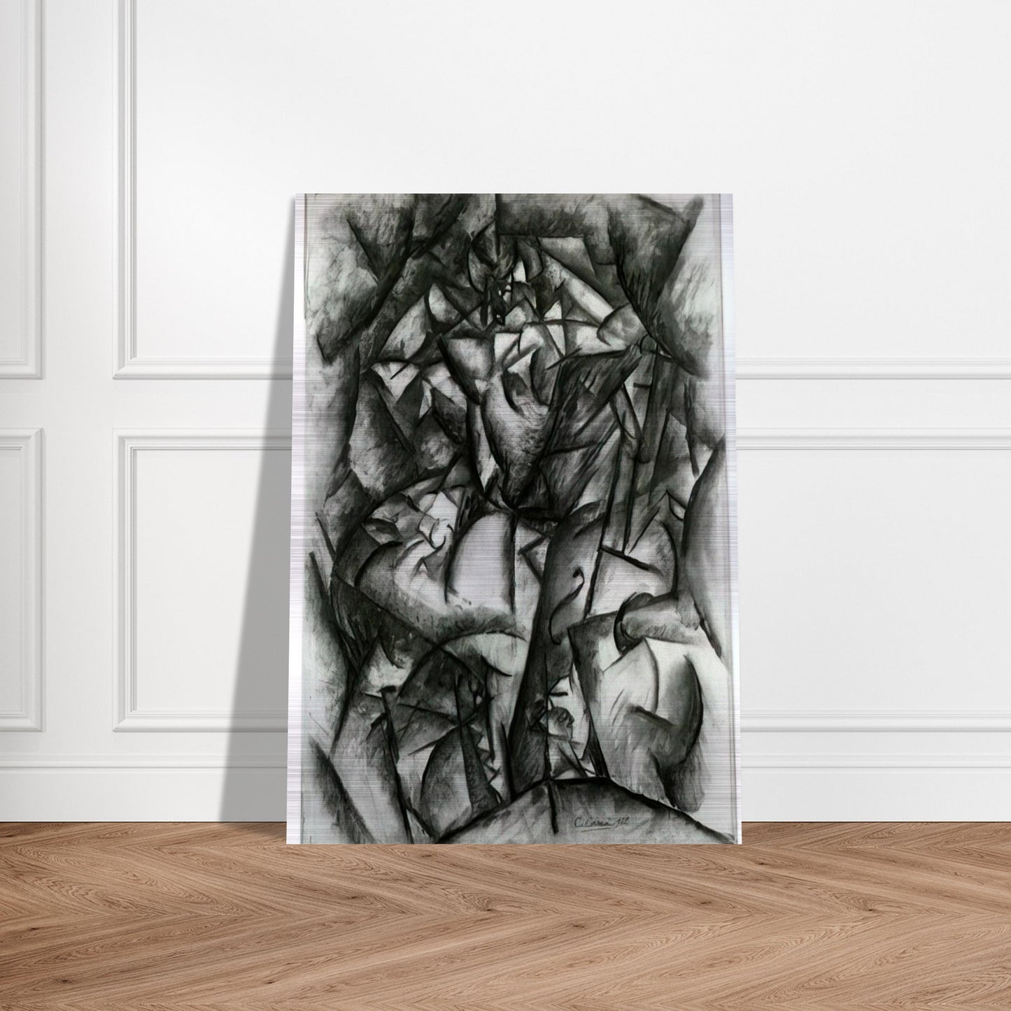 CONCERT CAFE 1912 - Carlo Carra Brushed Aluminum Print - 70x100 cm / 28x40 inches | Carlo Carra Aluminum Print | Carlo Carra Prints