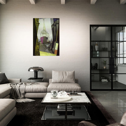 LA TOUR EIFFEL 1914 - Diego Rivera Brushed Aluminum Print - 70x100 cm / 28x40 inches | Diego Rivera Aluminum Print | Diego Rivera Prints