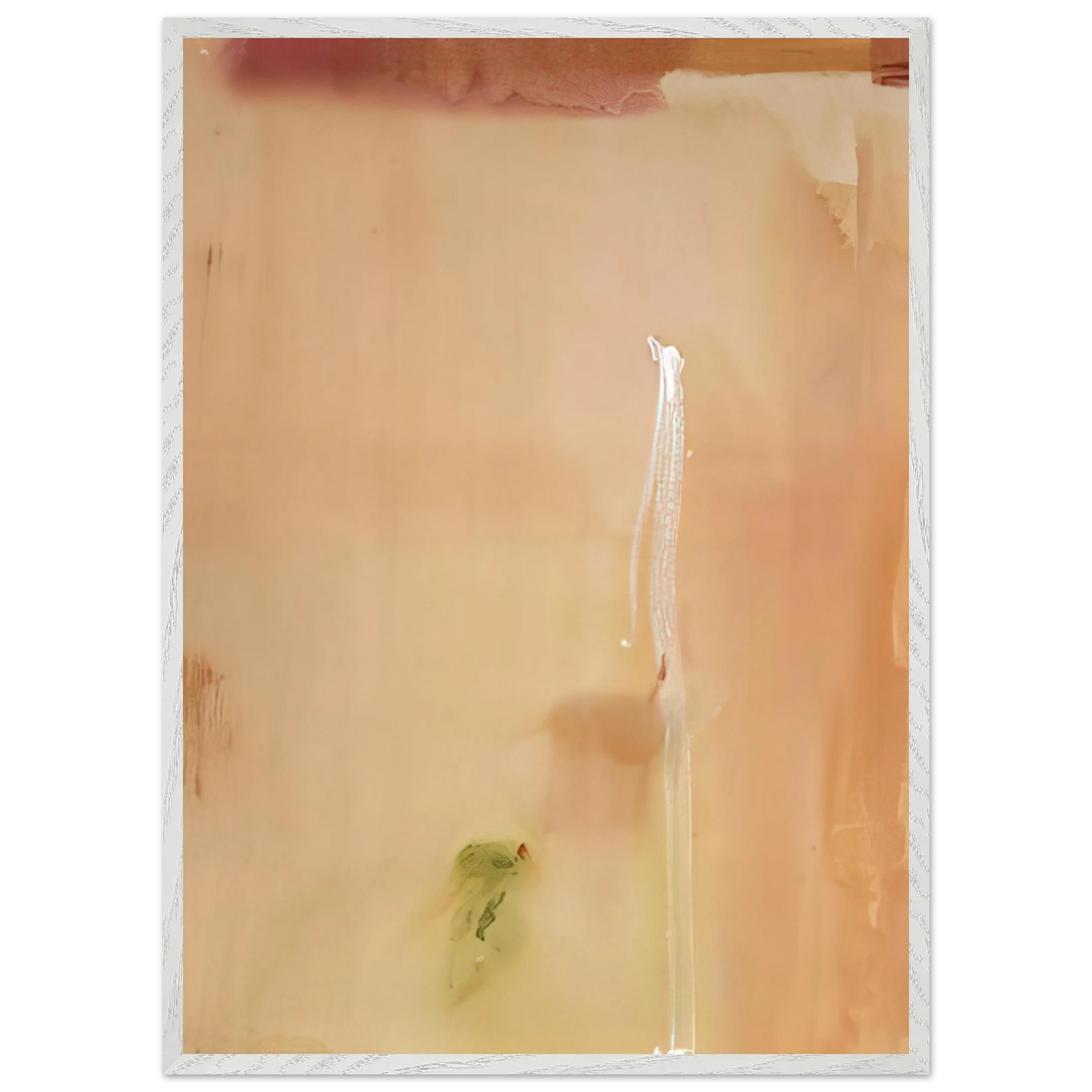 Helen Frankenthaler - Dawn Stroke - 1977 Wall art - 20x25 cm / 8x10 inches - Premium Wooden Framed Poster With Fine Art Paper-canvas - White frame