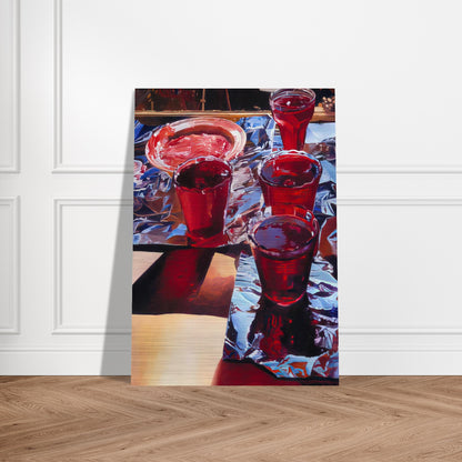 Red Currant Jelly - 1972 - Mary Pratt Brushed Aluminum Print - 70x100 cm / 28x40 inches | Mary Pratt Aluminum Print | Mary Pratt Prints