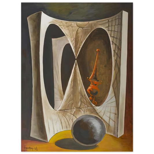 Man Ray - DIDEROT S HARPSICHORD OR THE MERCHANT OF VENICE  75x100 cm / 30x40inches Fine Art Poster