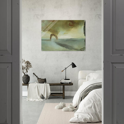 LANDSCAPE WITH ROCK IN THE SHAPE OF A TRIUMPHAL ARCH - Salvador Dali Acrylic Print - 70x100 cm / 28x40″ inches | Salvador Dali Wall Art | Salvador Dali Prints