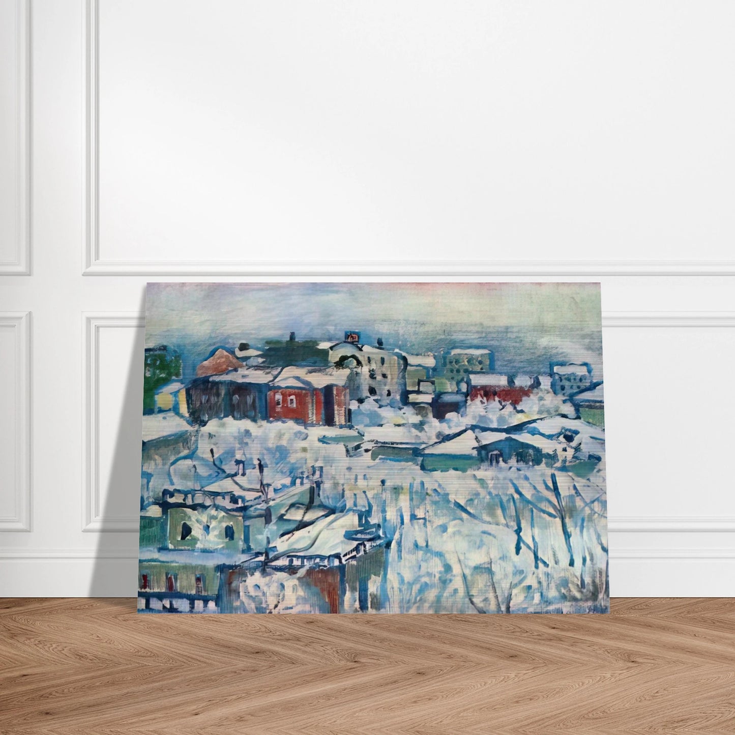 MOSCOW SMOLENSKY BOULEVARD STUDY 1916 - Wassily Kandinsky Brushed Aluminum Print - 70x100 cm / 28x40 inches | Wassily Kandinsky Aluminum Print | Wassily Kandinsky Prints