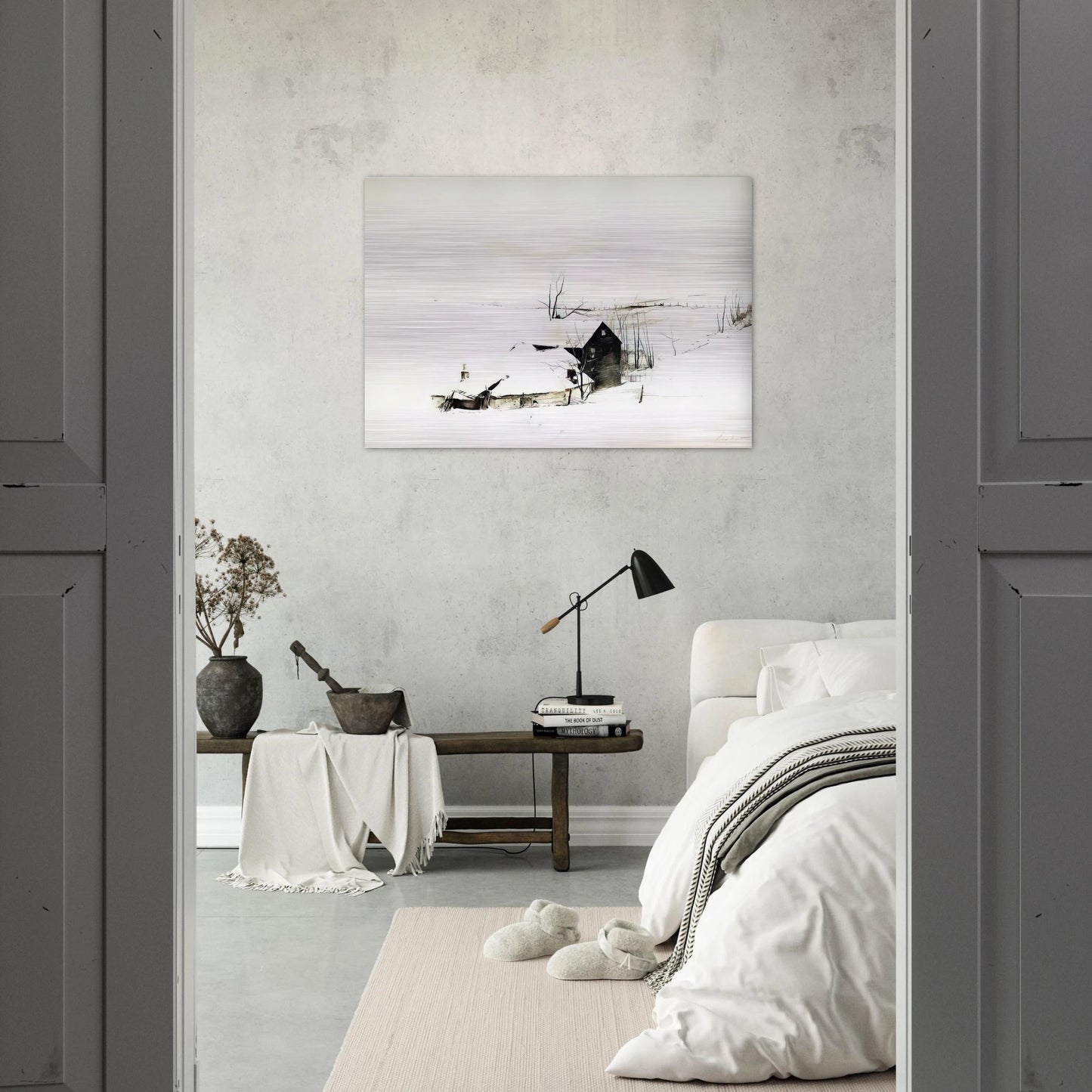 THE CORNER - Andrew Wyeth Brushed Aluminum Print - 70x100 cm / 28x40 inches | Andrew Wyeth Aluminum Print | Andrew Wyeth Prints