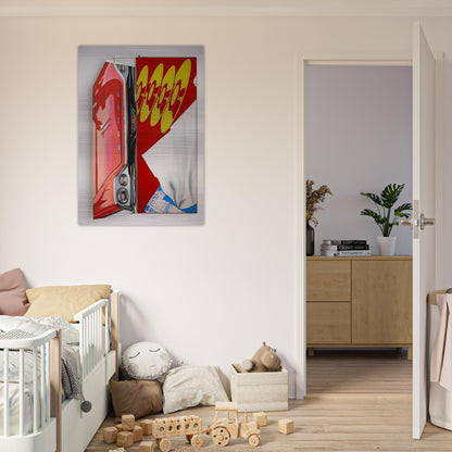 Disks - James Rosenquist Brushed Aluminum Print - 70x100 cm / 28x40 inches | James Rosenquist Aluminum Print | James Rosenquist Prints